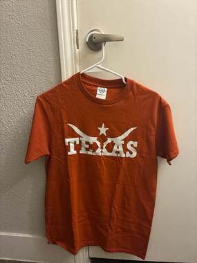 Delta Pro Weight Texas Longhorns Burnt Orange Graphic T-Shirt Adult Small